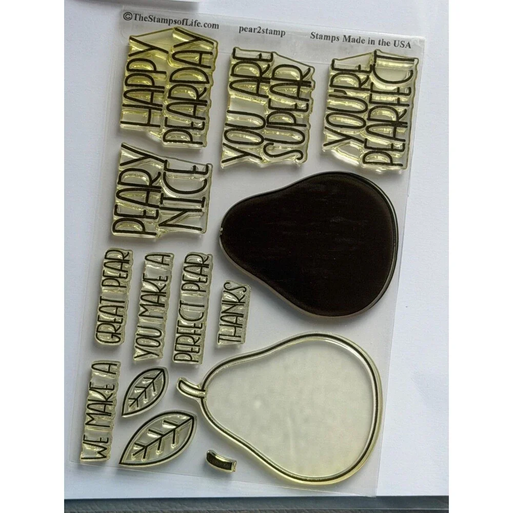 The Stamps Of Life Pear2Stamp Clear Stamps Set For Cardmaking & Scrapbooking